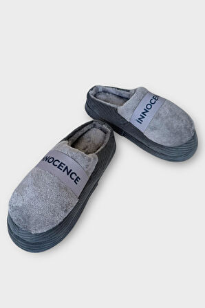 Ultra Hafif Ev Ayakkabısı Kadın Ev Terliği FÜME