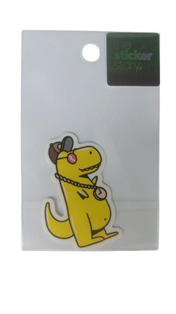 Ekstrafix Yapışkanlı Sudan Etkilenmeyen Sticker The Sticker Story Sarı Dinazor Tss0124 (1 Adet)