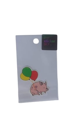 Ekstrafix Yapışkanlı Sudan Etkilenmeyen Sticker The Sticker Story Balonlu Domuzcuk Tss0194 (1 Adet)