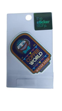 Ekstrafix Yapışkanlı Sudan Etkilenmeyen Sticker The Sticker Story Coffee World Tss0249 (1 Adet)
