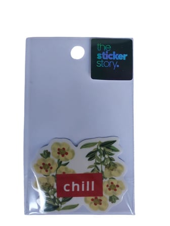 Ekstrafix Yapışkanlı Sudan Etkilenmeyen Sticker The Sticker Story Chill Tss0251 (1 Adet)