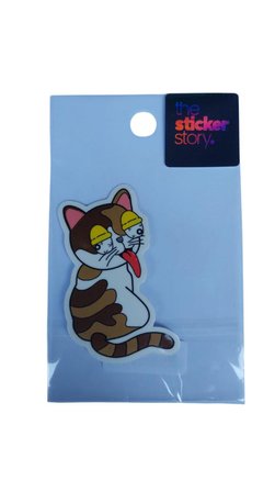 Ekstrafix Yapışkanlı Sudan Etkilenmeyen Sticker The Sticker Story Kedi Tss0066 (1 Adet)