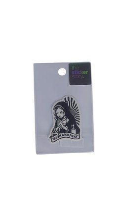Ekstrafix Yapışkanlı Sudan Etkilenmeyen Sticker The Sticker Story Wash And Pray Tss0086 (1 Adet)