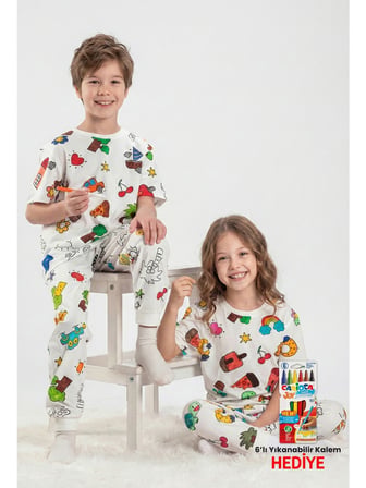 Carioca Boyanabilir Pijama-Keçeli Kalem 5-6 Yaş Ln-80012