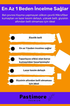 enENSTYLE FASHION BOUTIQUEYüksek Belli Toparlayıcı Lastikli Inceltici Korse Özellikli Şerit Göstermez Dikişsiz Ten Bato Külot