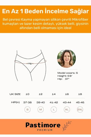 enENSTYLE FASHION BOUTIQUEYüksek Belli Toparlayıcı Lastikli Inceltici Korse Özellikli Şerit Göstermez Dikişsiz Ten Bato Külot