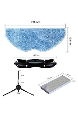 Tefal Rowenta X-PLORER Uyumlu 75S RR8577WH Yedek Parça Seti