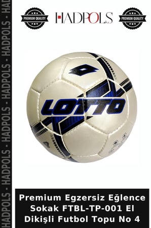 Premium Egzersiz Eğlence Sokak FTBL-TP-001 El Dikişli Futbol Topu No 4
