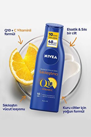 Nivea Sıkılaştırıcı Vücut Sütü Q10 C Vitamini 250ml,10 Günde Sıkılaştırır,kuru Cilt 4005900790378