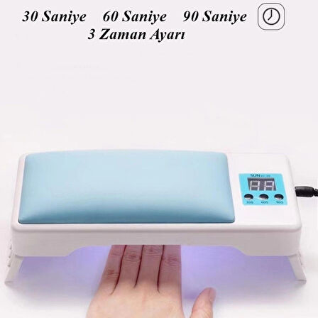 El Yastıklı 24 Led 3 Zaman Ayarlı Uv Oje Kurutucu 