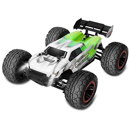 HAIBOXING RC 1/16 Destroyer 45+ KM/H Sürat Uzaktan Kumandalı RC Model Araba RTR Elektrikli 4WD Brushless Fırçasız Truggy Truck (Yeşil)