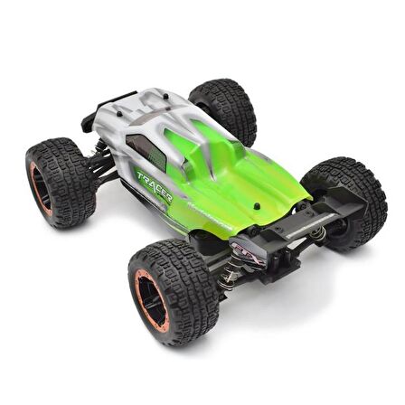 HAIBOXING RC 1/16 Destroyer 45+ KM/H Sürat Uzaktan Kumandalı RC Model Araba RTR Elektrikli 4WD Brushless Fırçasız Truggy Truck (Yeşil)