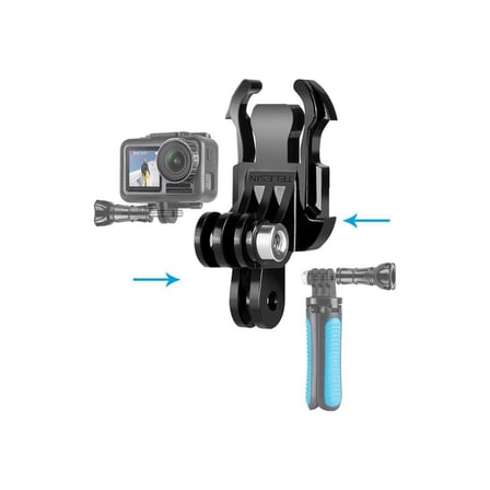 Telesin Aksiyon Kameraları Için Dikey ve Yatay Bağlantı Için J-Hook Adaptör ( Gopro - Djı - INSTA360 - Sjcam - Vantop )