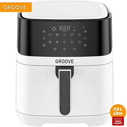 Groove Max XXL 7L 1800W WiFi Smart Airfryer Air Fryer Yağsız Sıcak Hava Fritözü Beyaz