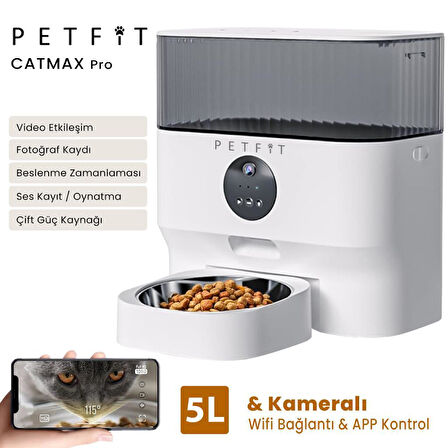 Groove Ti+ Akıllı Otomatik Kedi Tuvaleti Yeşil - Petfit Aqua Flow Akıllı Bataryalı Su Pınarı Çeşmesi + Petfit CatMax Pro Akıllı Otomatik Mama Kabı Bundle