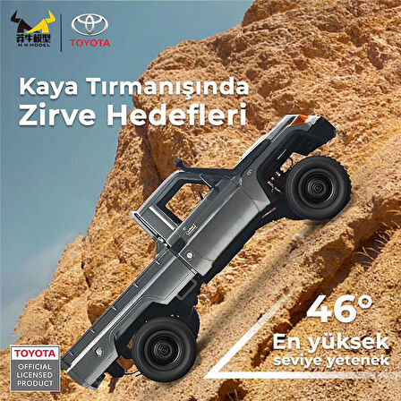 MN Model MN82 Pro 1/12 Toyota Land Cruiser LC79 4WD RC Model Crawler Offroad Truck Uzaktan Kumandalı Araba RTR Lisanslı Gümüş+Dahili Işık Seti