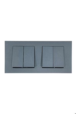 Ovivo Grano Füme İkili Set Komütatör + Komütatör