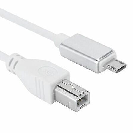 Daytona ADS-501 3ın1 USB B To Micro-Lightning-Type-C Telefon Bilgisayar Tablet Için Piyano Mıdı Org Elektrikli Piyano Konnektörü Çevirici Otg Kablo