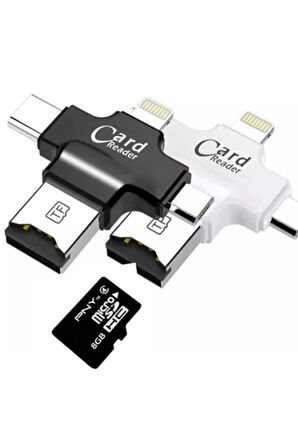 Daytona HC05 Ios Apple Android Type-C Lightning Usb-A Microsd Tf Kart Okuyucu