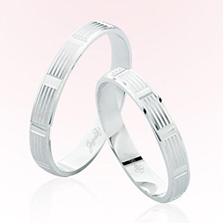 Beyaz Altın Alyans 7601