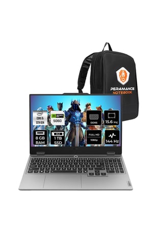 LOQ 15IRX10 i5 13450HX 8GB 1TB SSD RTX5060/8GB 100W 15.6" FHD 144Hz FDOS Gaming Laptop