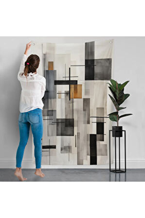 Dikey Hatlar Duvar Örtüsü-7601