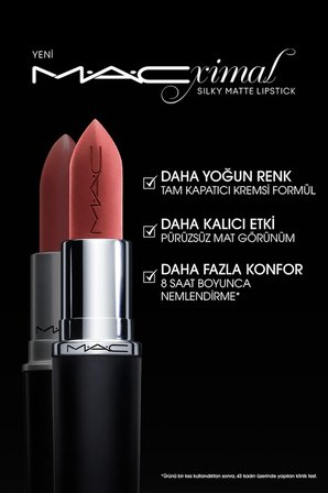 DAHA YOĞUN RENKLERDE Diva M·A·CXIMAL Silky Matte Lipstick Nemlendirme Etkili Ruj