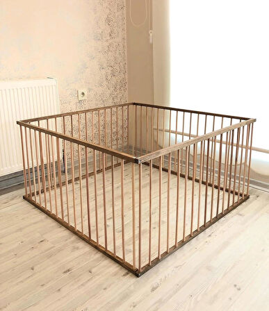 Reyo 1m2 Köpek Çiti Ahşap Köpek Alanı (Çit Arası 5cm)