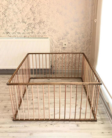 Reyo 1m2 Köpek Çiti Ahşap Köpek Alanı (Çit Arası 5cm)
