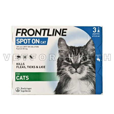 FRONTLINE Spot On Kedi Damlası 0.5ml 3 Pipet SKT:04.2025