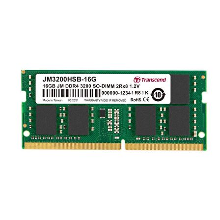 Transcend JM3200HSB-16G 16GB DDR4 3200Mhz CL22 1.2V Notebook Ram