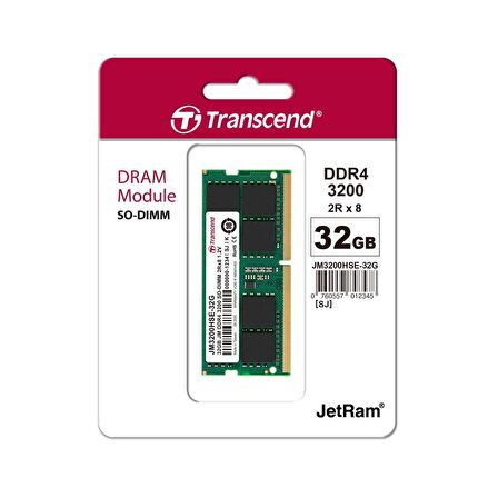 Transcend JM3200HSE-32G 32GB DDR4 3200Mhz CL22 1.2V Notebook Ram