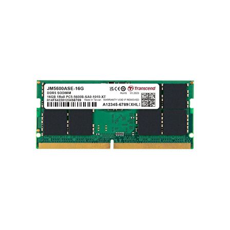 Transcend JM5600ASE-16G 16GB DDR5 5600Mhz CL46 1.1V Notebook Ram