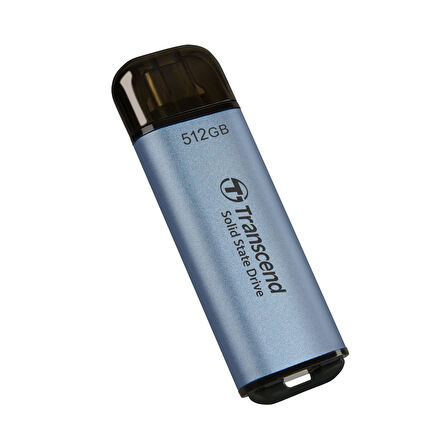 Transcend TS512GESD300C 512GB USB/Type-C 10Gbps 1050/950MB/s Taşınabilir Harici SSD - Mavi