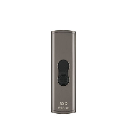 Transcend TS512GESD330C 512GB Type-C Gizlenebilir Başlıklı Taşınabilir Metal Kasa SSD