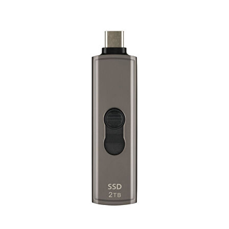 Transcend TS2TESD330C 2TB Type-C 10Gbps Gizlenebilir Başlıklı Taşınabilir Metal Kasa SSD