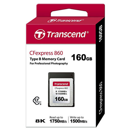 Transcend TS160GCFE860 160GB CFExpress Hafıza Kartı