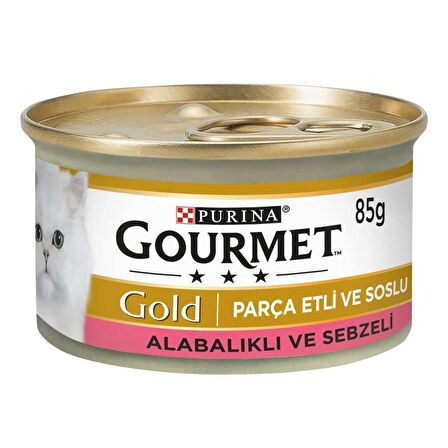 Gourmet Gold Alabalık Sebze Parça Etli Kedi Konservesi 6x85 Gr