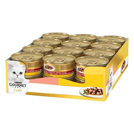 Gourmet Gold Somon Tavuk Parça Etli Kedi Konservesi 24x85 Gr