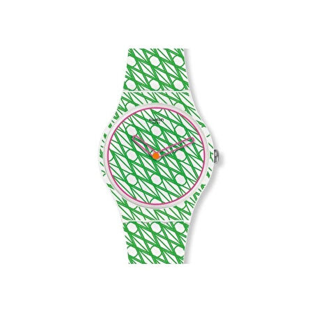 Swatch DUET IN GREEN & PINK SUOZ208 Kol Saati