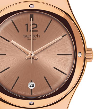 Swatch YLG408M Rose Gold Hasır Bayan Kol Saati 