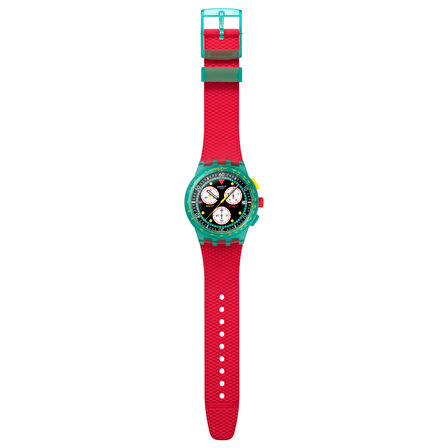 SUSG409 Swatch Neon Emerald Chrono Erkek Kol Saati SUSG409