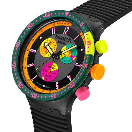 SB02B104 Swatch Neon Sepya Erkek Kol Saati SB02B104
