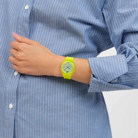 SO28J103 Swatch Luminuously Lemon Kadın Kol Saati SO28J103