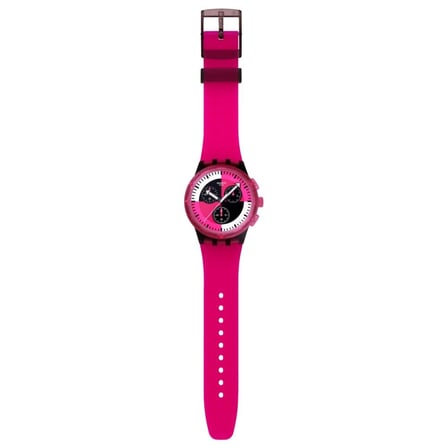 SUSB110 Swatch Fuchsia Lines Unisex Kol Saati SUSB110
