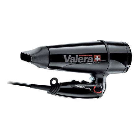 Valera Black Swiss Light 5400 İyonlaştırıcılı Hava Yoğunlaştırıcılı Ultra Sessiz Katlanabilir Profesyonel 1800 W Saç Kurutma Makinası Siyah