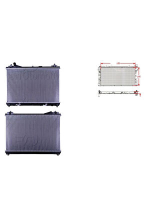 Su Radyatörü Brazing At – 17700-66J10 WİSCO – Suzuki Vitara 1.6. 2.0 3kapı 06 Ve Sonrası Uyumlu