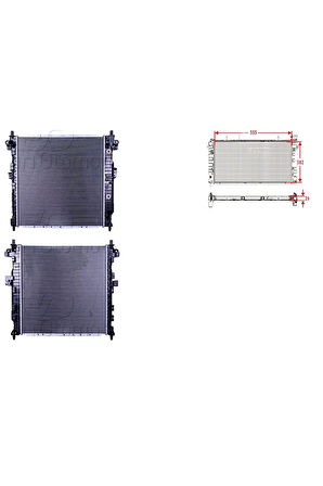 Su Radyatörü - 21310-09250 Wisco - Ssangyong Actyon. Kyron 2.0d 05&gt;. Korando Sport Uyumlu