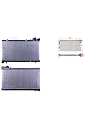 Su Radyatörü Brazing Mt - 45199-FA040 Wisco - Subaru Impreza 1.6. 1.8. 2.0 93-98 Uyumlu