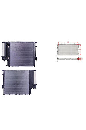 Su Radyatörü Brazing At – 1723528 WİSCO – Bmv 3 Serisi E36 3.16. 3.18. 3.20 89-95 Uyumlu